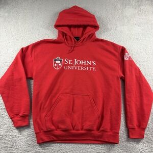 St. John's University Hoodie Mens Medium Red College Crest